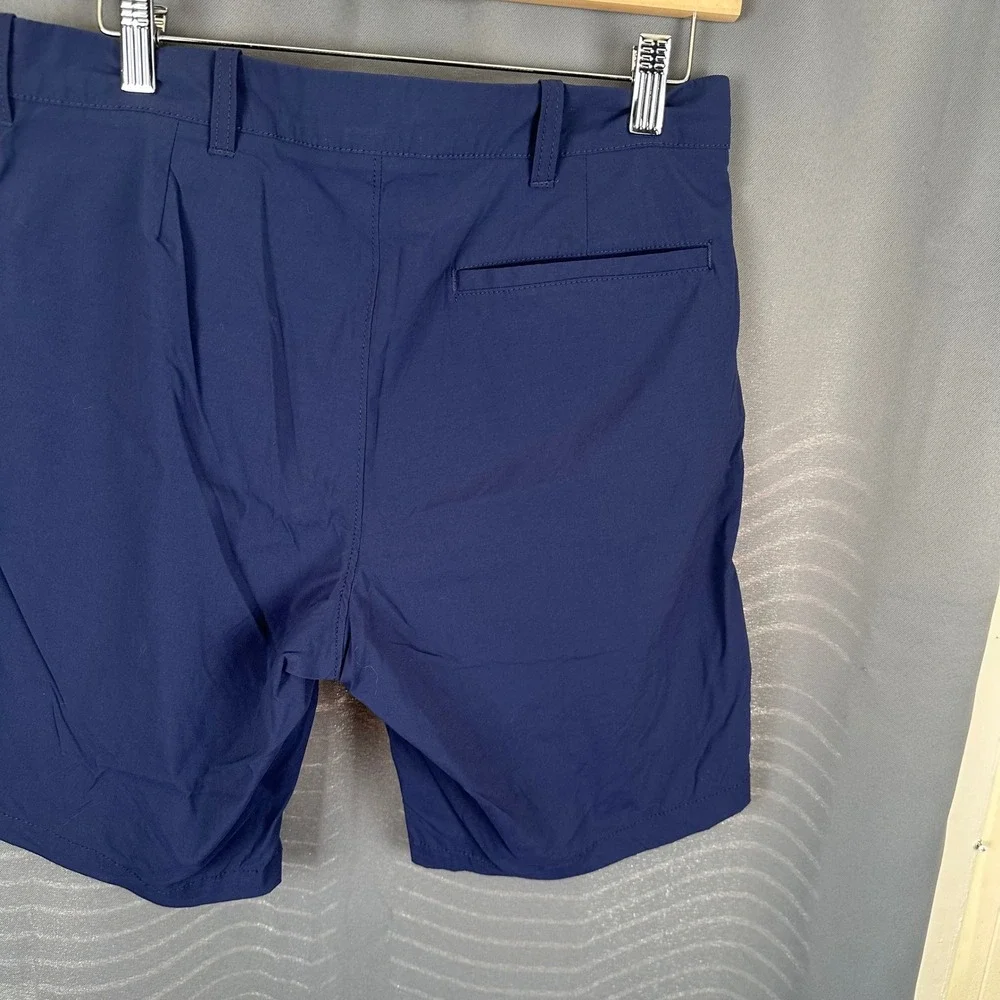 JCrew Flex Gramercy Mens Shorts Navy Blue Size 31 Stretch Performance Casual